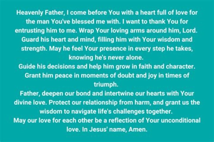 A Prayer For The Man You Love