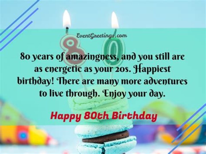 Birthday Wishes 80th Birthday