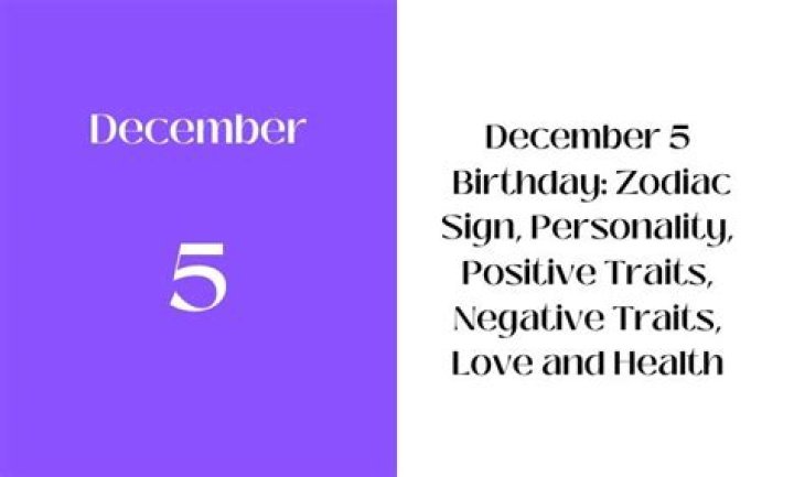 Unveiling The December 5th Birthday Personality: What Makes Them Unique?