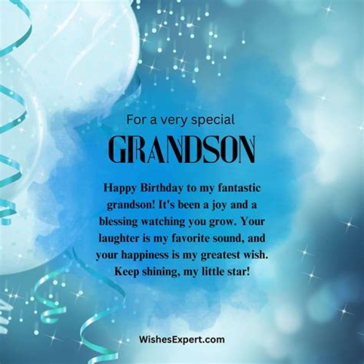 Grandsons Birthday Wishes