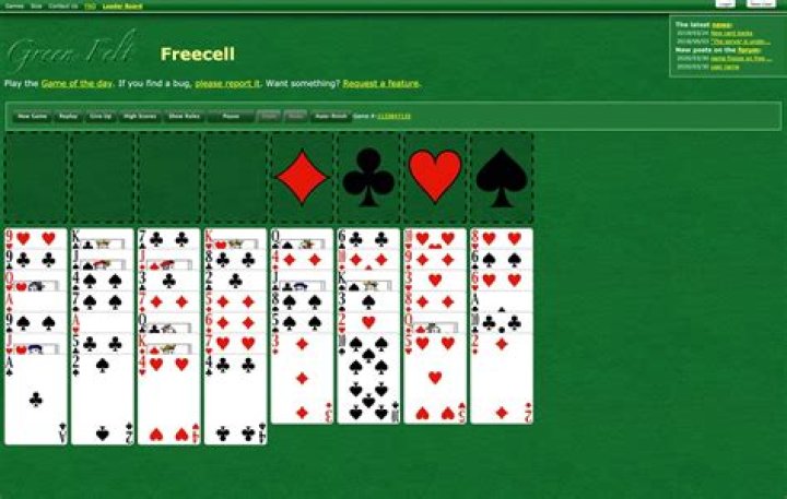 Exploring The World Of Green Felt Net Freecell
