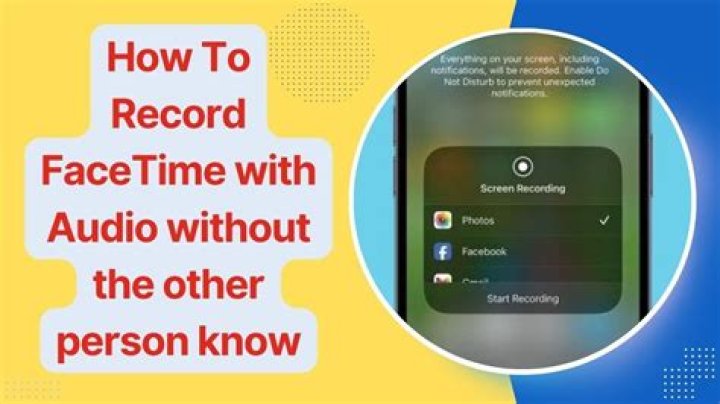If You Screen Record On Facetime Will They Know
