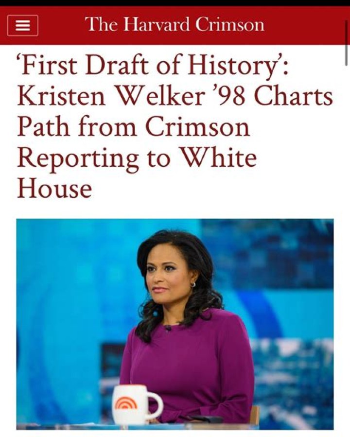 Is Kristen Welker Biracial