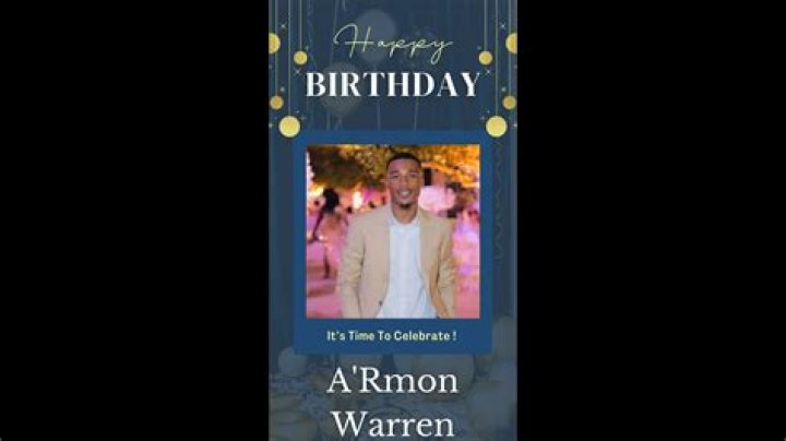 When Is Armon Warren Birthday